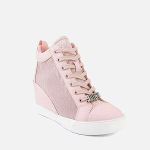NWT Juicy Couture Pink Wedge Sneakers